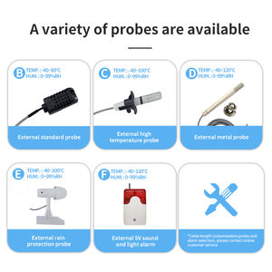 デジタル温度および湿度センサー壁掛け時計湿度計温度計実験室産業用デジタル家庭用機器 - Product Image 5