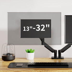 Per 13-32 "<span class=keywords><strong>doppio</strong></span> <span class=keywords><strong>Monitor</strong></span> braccio supporto da scrivania con 360 gradi girevole e regolazione in altezza <span class=keywords><strong>doppio</strong></span> Gas molla <span class=keywords><strong>Monitor</strong></span> montaggio - Product Image 3