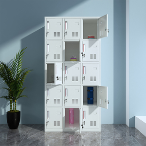 Armoire de classement métallique, casier de rangement en acier, armoire modulaire verrouillable avec serrure à clé pour la maison, le bureau, la chambre et la cuisine - Product Image 6