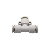 Connecteur pneumatique en T de type PE E 6 mm, raccords rapides en plastique, types de raccords pour tuyaux d'air