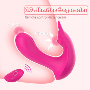 Ylove <span class=keywords><strong>100</strong></span> Tahan Air Silikon Lembut 10 Mode Getaran Remote Control dengan Aplikasi untuk Kenikmatan Seksual Vibrator yang Dapat Dipakai Wanita - Product Image 3