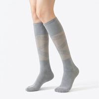 Chaussettes de compression respirantes à talon en Y, à pression dégradée, pour le soutien des mollets, absorbant les chocs, plusieurs couleurs