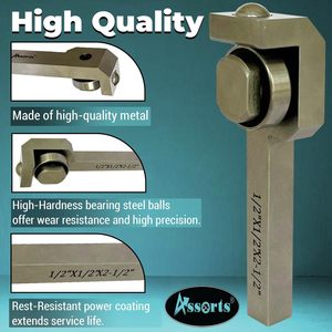 Assorts <b>Lathe</b> Burnishing <b>Tool</b> 1/2 X 1/2 X 2-1/2 External Turning For Metal Finishing - Product Image 3