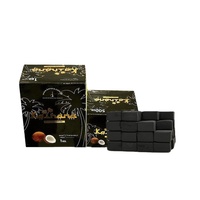 Charbon à chicha FireMax Black Smokeless 22 mm en forme de cube, en coque de noix de coco, faible teneur en cendres, durée de combustion de 90 à 120 minutes