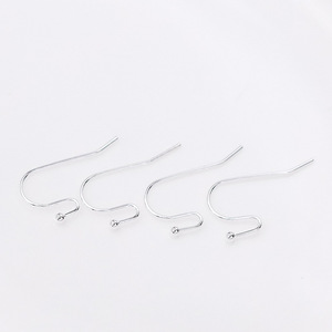 18K gold-plated copper S-shaped ear <b>hooks</b> with beads, 14K gold-plated ear <b>hooks</b> for color retention, DIY <b>earring</b> accessories A22 - Product Image 2