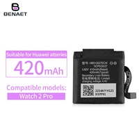 Jam Tangan Pintar Isi Ulang HB512627ECW Baterai Lithium 420mAh untuk Huawei Watch 2 Pro Baterai Ponsel Profesional