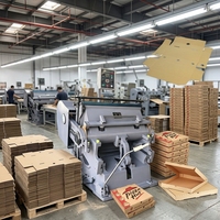 Machine de découpe et de pliage manuelle pour boîtes à pizza ML750, machine de découpe manuelle pour cartons, machine de pressage pour la découpe de cartons en papier