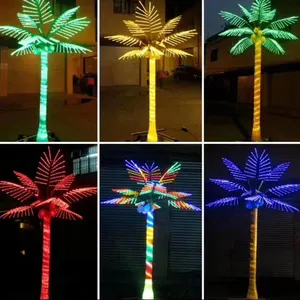 Factory Price IP65 Outdoor Waterproof LED Coconut Tree Light RGB Warm White Emitting For Garden Street Decoration