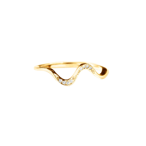 Anillo Minimalista de Plata de Ley 925 con Diseño de Onda de Agua, Chapado en Oro, para Mujer, Ideal para Bodas y Fiestas, Venta al Por Mayor - Product Image 1