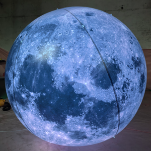 <span class=keywords><strong>Ballon</strong></span> lunaire gonflable géant LED sur mesure pour la publicité, décoration de fête, planète gonflable pour sauter - Product Image 4