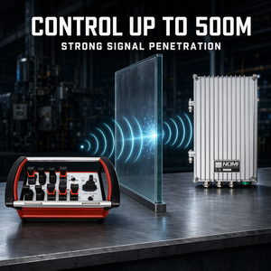 รีโมทคอนโทรลไร้สายอุตสาหกรรมกันน้ำ IP67 12V 24V สำหรับเครน วินซ์ และระบบไฮดรอลิก - Product Image 5