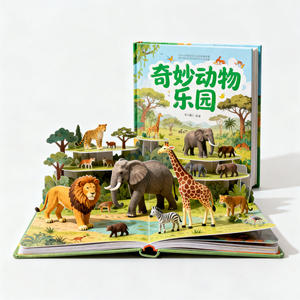 कस्टम गोल्ड फॉइल लोगो हार्ड कवर 3 डी पॉपअप बुक सस्ते कस्टम हार्डकवर किड्स बुक प्रिंटिंग - Product Image 4