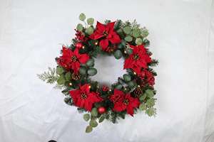 Popular Customized Decoration Artificial Pinecone Berry Christmas <b>Wreath</b> for Holiday Celebration - Product Image 3