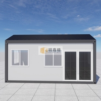 Maison préfabriquée moderne détachable résistante aux intempéries, pour logement modulaire de personnel de projet urbain