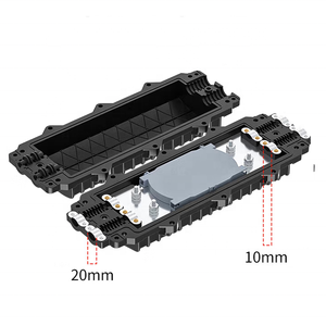 Fermeture d'épissure à fibres optiques horizontale 2 en 2 sorties IP68 étanche, noyau 12-288 pour antenne extérieure/enterrement/boîte de joint de câble FTTH - Product Image 3