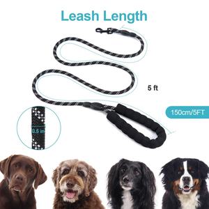 Son derece yansıtıcı ağır naylon köpek tasma ile yumuşak yastıklı kolu dayanıklı sürdürülebilir baskılı desen şerit Pet malzemeleri - Product Image 5