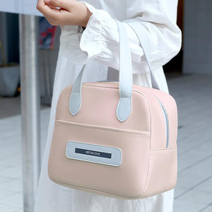 Sac à lunch isolé en aluminium souple et portable, fermeture à glissière thermique étanche, conception carrée pour les étudiants, les employés de bureau - Product Image 4