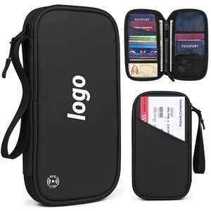Anti-Theft Card <b>Holder</b> Multi-Functional Passport <b>Holder</b> Business Portable Organizer Waterproof <b>Document</b> Promotion Custom Logo - Product Image 1