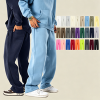 Pantalon de survêtement unisexe en molleton épais de qualité supérieure, coupe décontractée, avec broderie en coton, personnalisable avec logo OEM, vente en gros, collection automne-hiver