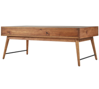 Table basse avec rangement, sensibilité raffinée, deux tiroirs, design simple, table de bar