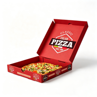 Boîte à pizza en carton ondulé personnalisée 9-40cm |   Emballages alimentaires en gros pour pizza, sushi, pâtes et nouilles