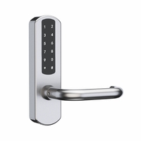 Serrure de porte électrique intelligente étanche JIXIN avec carte mémoire pour portes en acier/aluminium/bois, compatible avec l'application Tuya