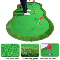 Tapis de putting de golf en promotion – Mini green de golf simulé portable pour la maison, le bureau et l'entraînement en extérieur