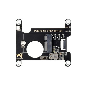 อะแดปเตอร์ PCIe เป็น M.2 E KEY HAT (D) สำหรับ Raspberry Pi 5 รองรับการเชื่อมต่อ NIC ไร้สาย NGFF (M.2 E KEY) หลายรุ่น และเชื่อมต่อ USB Bluetooth - Product Image 1