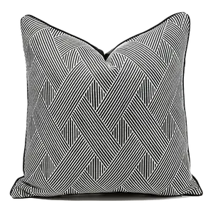 High Quality Luxury Throw Pillow Cover For Modern Hotel Room Office Jacquard Pillows Cushion Cover 50x50