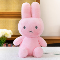 Boneka Kelinci Lembut Ramah Kulit Gaya Ins, Berbagai Ukuran, Warna Pink Putih, Telinga Panjang, Hewan Boneka Isi Dakron untuk Dekorasi Kamar Bayi, Hadiah untuk Anak Perempuan