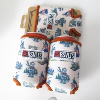 Isolant personnalisé RYO en néoprène, 12 oz, pliable, thermique, imperméable, pour canette de bière, avec logo imprimé, carte insérée pour l'extérieur