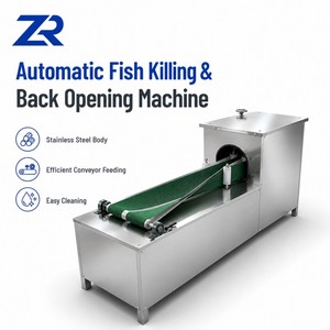 Máquina Automática para Eviscerar Pescado Perch, Remover Piel del Vientre y Espalda, Abrir, Cortar y Desescamar con Accesorio - Product Image 3