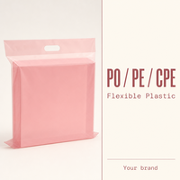 Sac à main personnalisé en plastique avec impression de logo pour l'emballage de vêtements, les cadeaux, les sacs de transport pour les magasins de détail