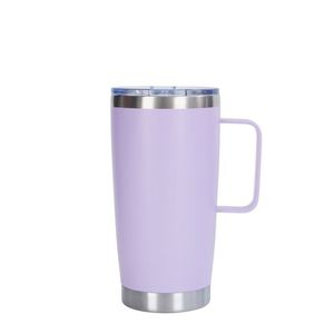 Mug isotherme anti-transpiration en acier inoxydable 304 de qualité alimentaire 20 oz avec couvercle coulissant, cadeau de cuisine et de salle à manger pour hommes et femmes ASM26 - Product Image 5