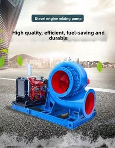 Pompe à eau diesel haute efficacité de 8 pouces à faible pression et à flux mixte pour l'agriculture, pompe de drainage de 10 et 20 pouces 350HW - Product Image 4