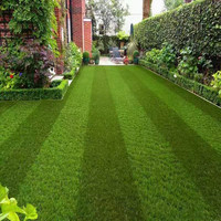 Meisen Grün-Roter Kunstrasen 20mm 25mm 30mm 35mm für Garten, Hof, Spielplatz, Outdoor, UV-beständig, Allwetter-Grünteppiche