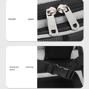 Transparent Oxford Polyester Lightweight Large Capacity Zipper Portable Outdoor Pet <b>Backpack</b> for <b>Cats</b> Dogs-Breathable Travel - Product Image 5