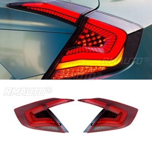 Para Honda Civic 10.ª generación 2016-2021, luz diurna LED, faro antiniebla impermeable, conjunto de luces traseras para coche, kit de carrocería - Product Image 5