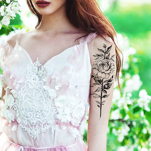 XQB serpiente águila caballo Tigre León Lobo Animal mano tatuaje papel 3D pegatina temporal tatuaje papel - Product Image 4