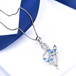 Elegante Collana con Ciondolo a Farfalla per Donne, Design a Croce Intrecciata, Gioielli alla Moda - Product Image 6