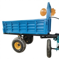 Remorque agricole tractée par un tracteur, remorque de transport agricole robuste, véhicule de transport agricole pour le transport de marchandises agricoles