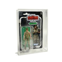 YAGELI Star Wars Serie Trasparente 40° Anniversario - Espositore in Acrilico per Action Figure con Stampa Serigrafica Personalizzata - Dimensioni su Misura