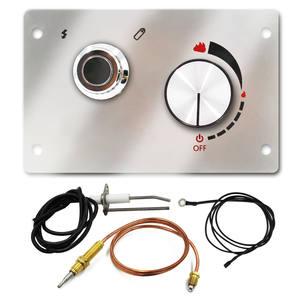 एलपीजी प्रोपेन गैस आग गड्ढे नियंत्रण पैनल के साथ सुरक्षा लौ विफलता वाल्व और Thermocouple इग्निशन घुंडी विधानसभा किट - Product Image 2