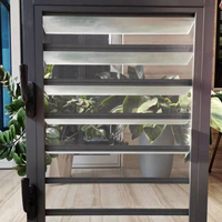 TOMA-Lames en aluminium Persienne en verre Système de verrouillage multipoint pour le scellement des intempéries et l'antieffraction