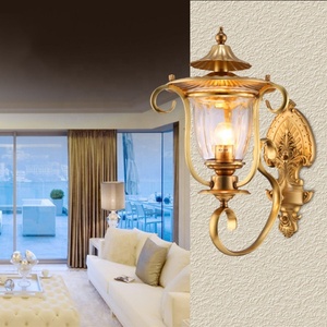 Vente en gros Art moderne Unique Cuivre LED Dimmable Appliques Murales pour Luxe Maison Villas Hôtels Restaurants Salons - Product Image 3