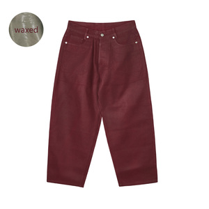 <span class=keywords><strong>Jean</strong></span> en denim ciré écologique de haute qualité pour homme, coupe baggy taille mi-haute, imprimé léopard, style streetwear hip-hop personnalisé, tendance 2026 - Product Image 1