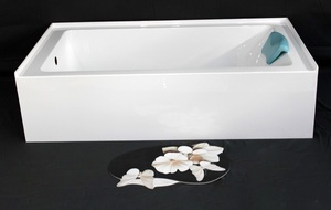 CUPC Manufacturer's Modern Portable Size 60x32x14 Inches Soaking <strong>Bathtub</strong> Pure Acrylic Apron Alcove/Single for Bathroom Use - Product Image 5