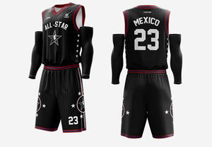 Ensemble de maillots de basket-ball pour enfants entièrement personnalisables, réversibles, avec logo américain, uniformes, maillots de basket-ball - Product Image 5