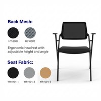 Chaise de formation empilable avec tablette d'écriture, fabrication OEM/ODM, chaise de conférence en maille durable pour la formation et les séminaires d'entreprise