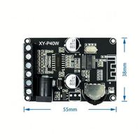 Carte amplificateur audio stéréo Bluetooth 5.0 40Wx2, récepteur Bluetooth, alimentation CC 12/24V XY-P40W